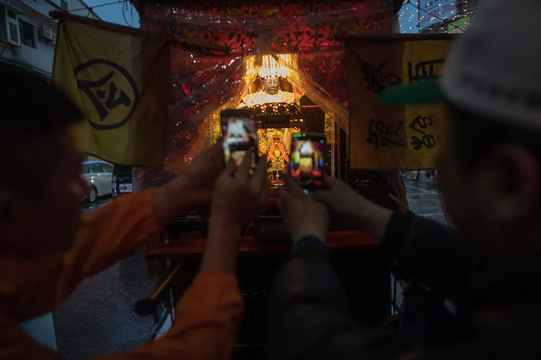 2019年12月30日，蔡英文到金包里慈護宮參拜。